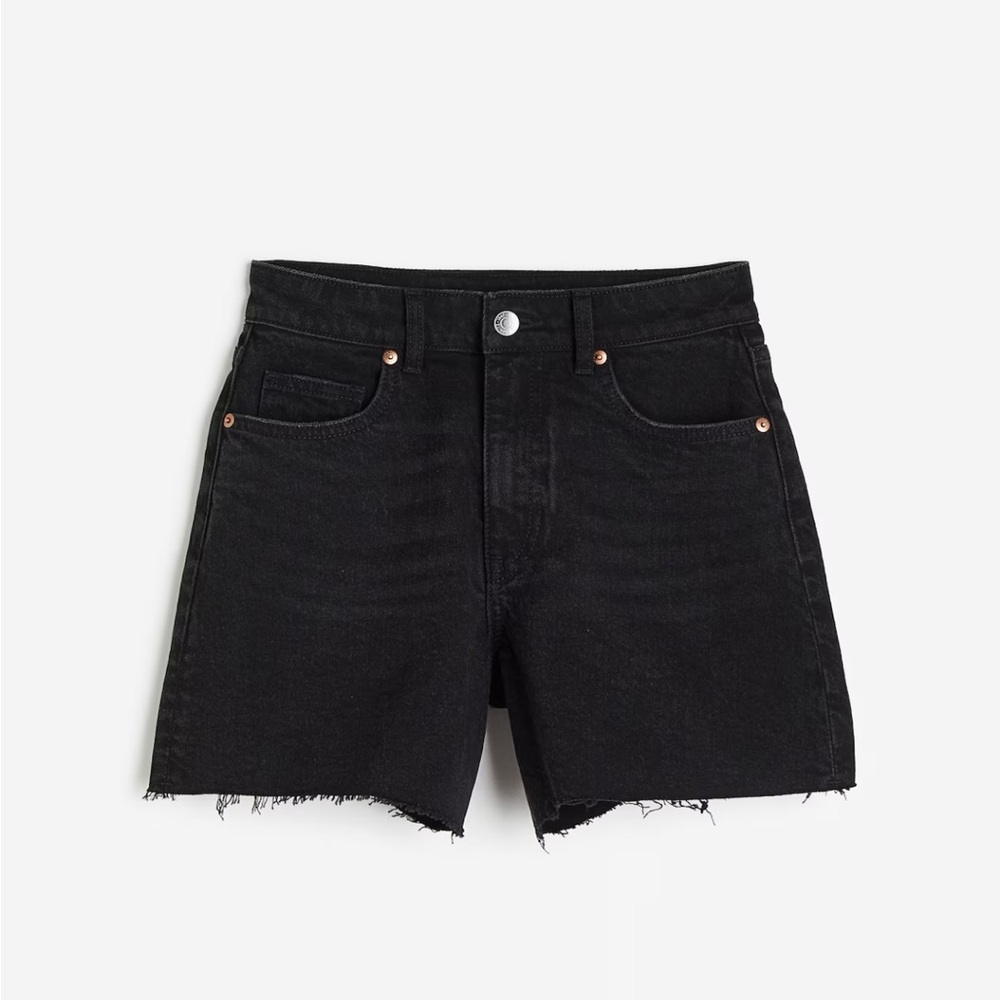 H&M Black Denim Shorts